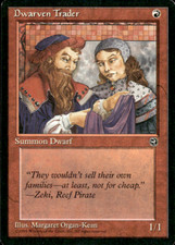 Dwarven Trader Version A - MTG 1995 Homelands Magic the Gathering Red Creature