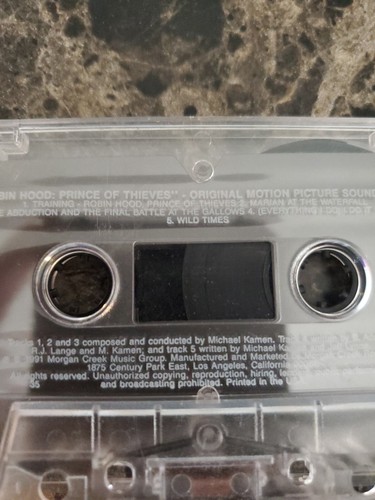 Robin Hood, Prince of Thieves by Michael Kamen Cassette 1991 Motion Soundtrack - Picture 4 of 4