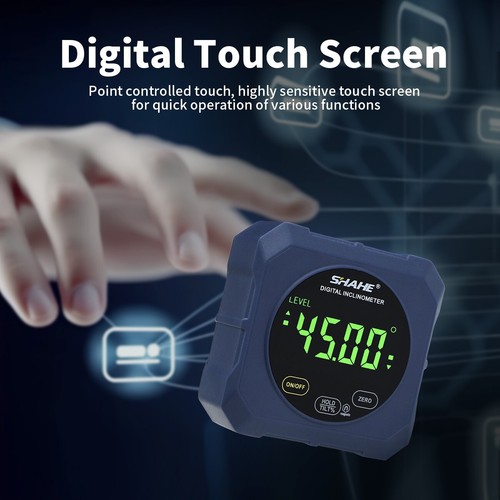 SHAHE Winkel elektronische Wasserwaage Touch Control Winkelmesser mit 4-seitigen Magneten 5518S - Bild 6 von 7