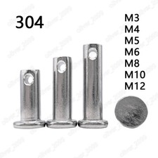 304 Stainless Steel Clevis Pins With Head M2/M2.5/M3/M4/M5/M6/M8/M10/M12