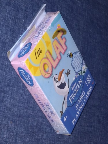 Disney Frozen Olaf Jumbo Playing Cards Snowman NIOB Crazy 8s Go Fish Rummy - Picture 8 of 9