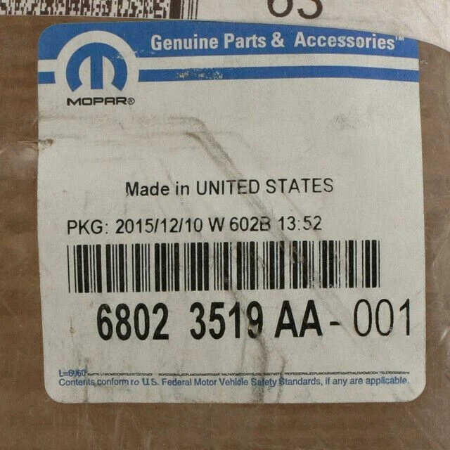 Regulador de ventana de puerta trasera izquierda genuino Mopar 2007-2014 Dodge Avenger 68023519AA Foto 4 de 4