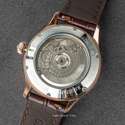 Seagull Sugess ST2528 Automatic Moon Phase Sapphire Rose Gold 1963 BNIB - Picture 9 of 10