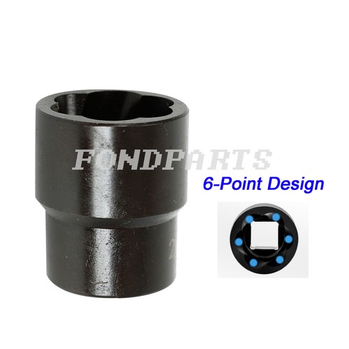 5Pc Wheel Lug Nut Remover 1/2" Drive Twist Socket Kit Remove Damaged Locked Nuts - Picture 4 of 6