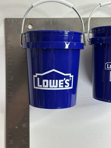 NEW Lowe's 0.5-Quart BPA-Free Food-grade Poly Mini Paint Bucket (lot of 2) Viral - Picture 5 of 6