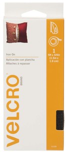Velcro-Black-Iron-On-Fuses-To-Fabric-Heat-Activated-Adhesive-Permanent-Fusion