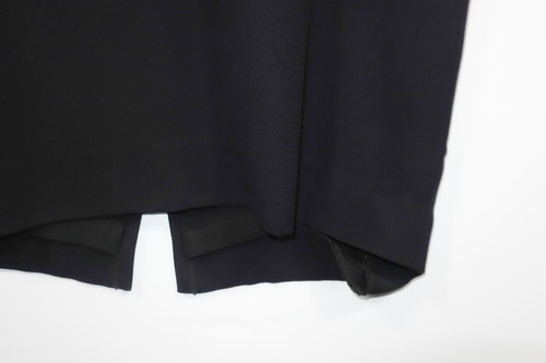 Abito vintage Adrienne Vittadini nero aperto schiena e strass classe LBD taglia 8 - Foto 10 di 10