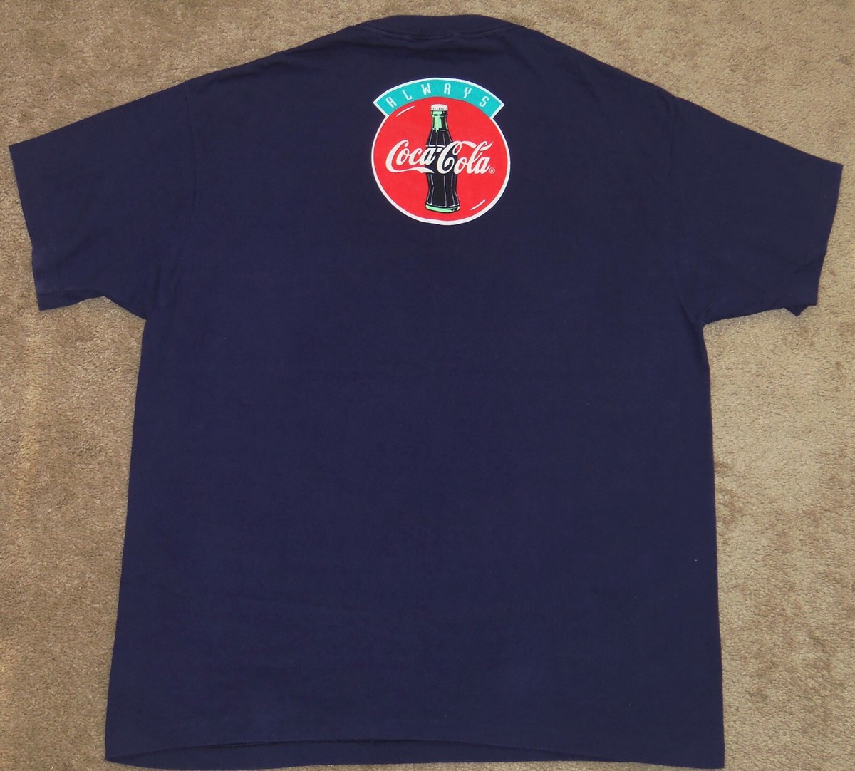 VINTAGE 90's COCA-COLA POLAR BEAR 1994 BIG LOGO COKE CHRISTMAS