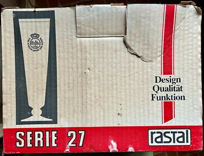 12ct RC Ritzenhoff Cristal Warsteiner German Crystal Beer Glasses 8oz New in Box