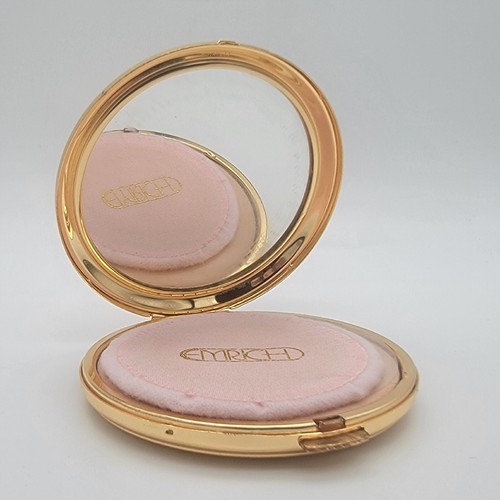 VNTG Emrich Gold Art Deco Powder Compact Mirror - Made in Germany - Film Prop - Picture 1 of 8