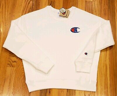 Reverse Weave Womens White Champion Jumper Champion Reverse Weave