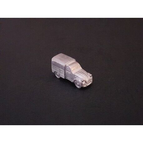 Miniature Citroën 2cv Fourgonnette AK, en étain poli 1/160e - Imagen 1 de 1