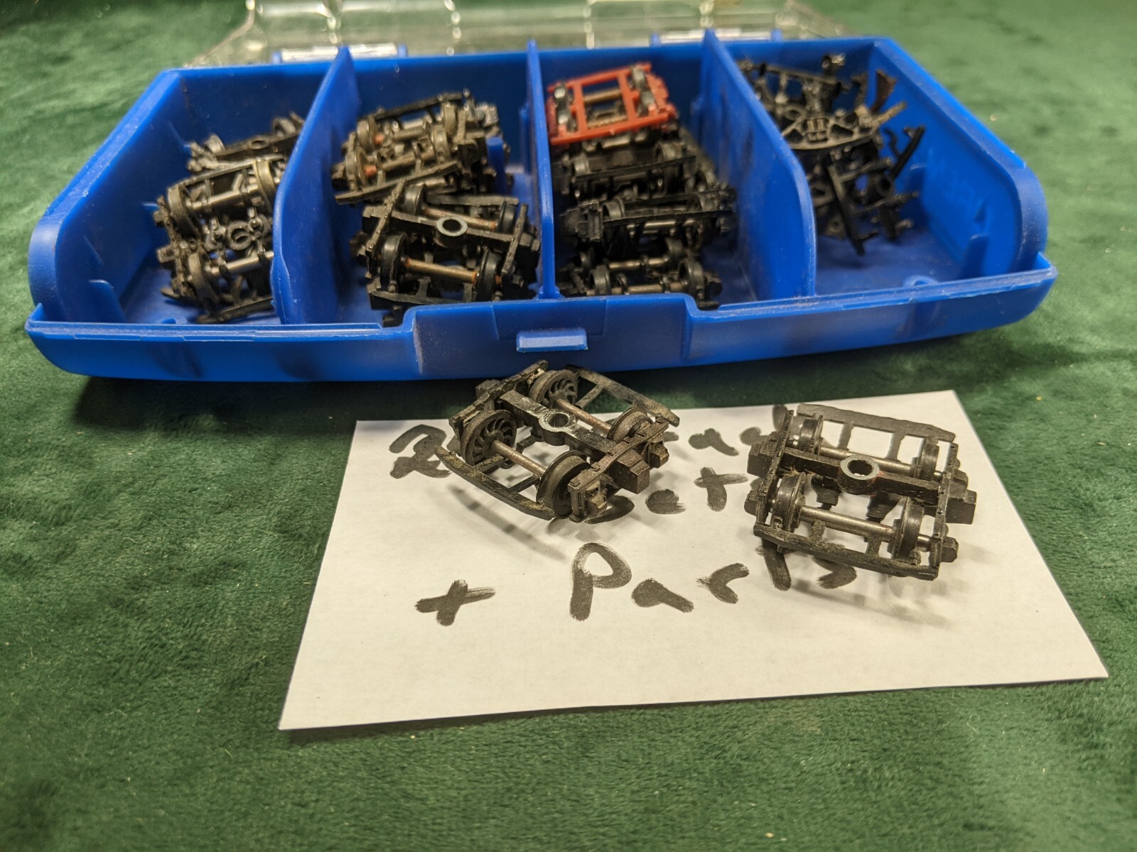 Ho scale Bulk Lot 24 sets log car wheel trucks and parts used parts eBay