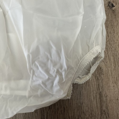 Nikky Vintage Baby Pilchers Plastic Pants Sz 21-27lb White One Pair New Unused - Picture 2 of 7
