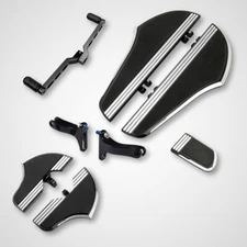 Defiance floorboards Heel Toe Shift Levers rear footboards Pedal For Harley FLHR