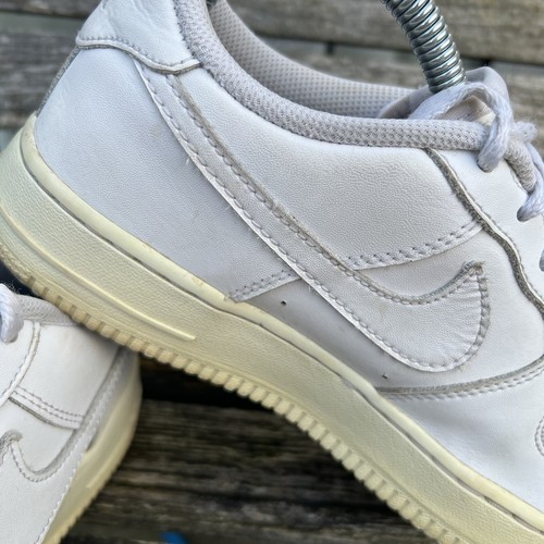 Nike Air Force 1 AF1 Clásico Bajo Lo 07 Triple Blanco Entrenadores Reino Unido 5 UE 38 *LEER - Imagen 10 de 24