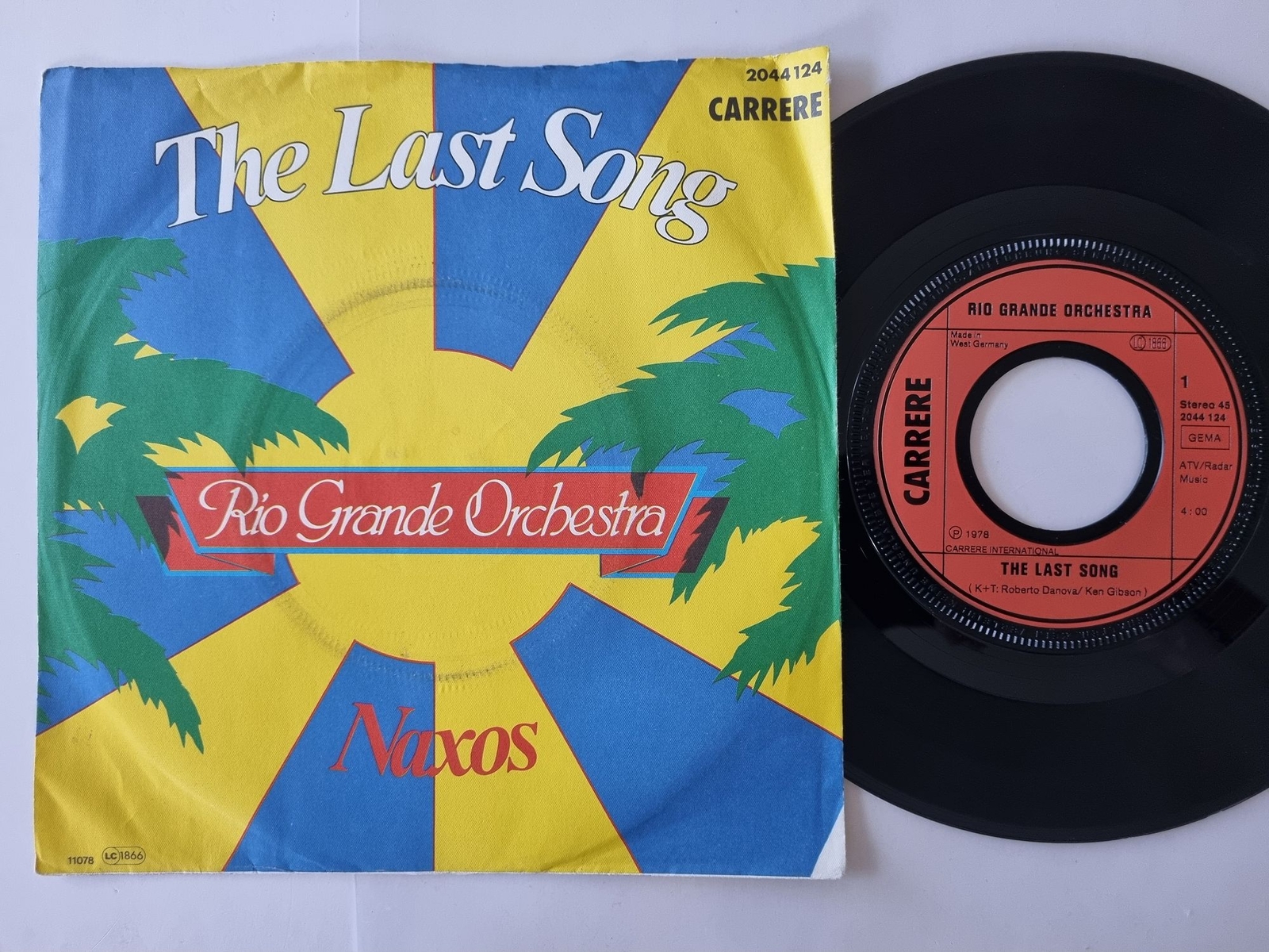 Rio Grande Orchestra - The last song 7'' Vinyl Germany