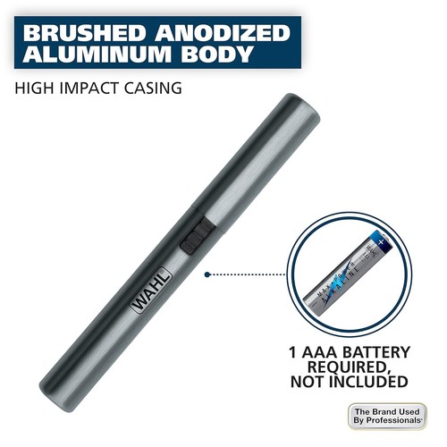 Wahl 5640-600 Micro Groomsman Battery Pen Trimmer/Detailer Eyebrow Neckline Ear~ - Picture 6 of 9