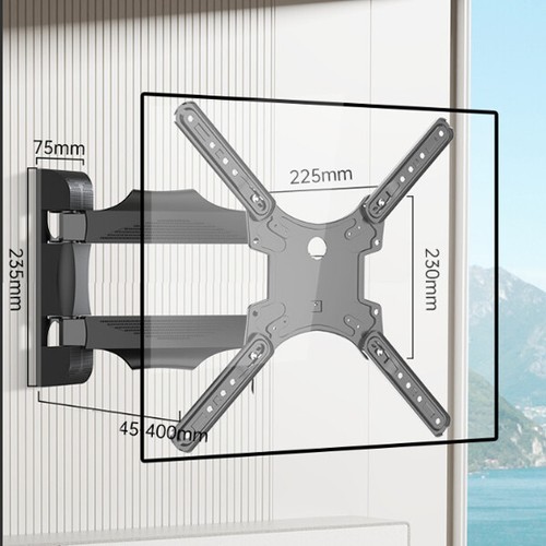 Premium vollbewegliche TV Wandhalterung Wandhalter LCD LED Fernseher 32-55 Zoll - Bild 2 von 15