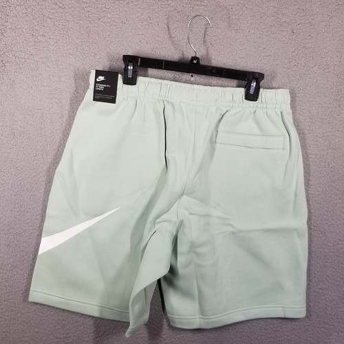 Nike Men's Fleece Club Graphic Shorts Large Pistachio Frost/White BV2721-321 - Picture 2 of 11