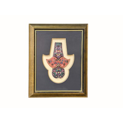 Vintage Chinese Embroidery Fabric Piece Framed Wall Art ws4262S Vintage Chinese Embroidery Fabric Piece Framed Wall Art ws4262S