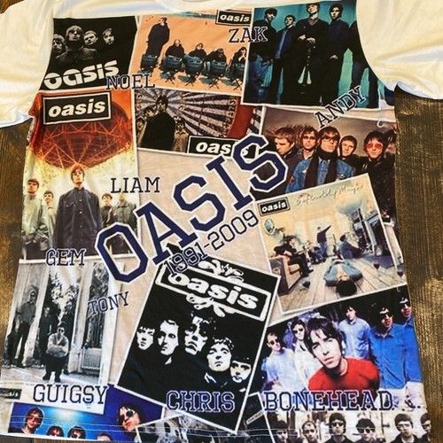 Oasis/Liam&Noel’Homage’DOUBLE-Sided Print.TechDry;VGC&V.Rare’Unique(See Similar - Bild 4 von 7