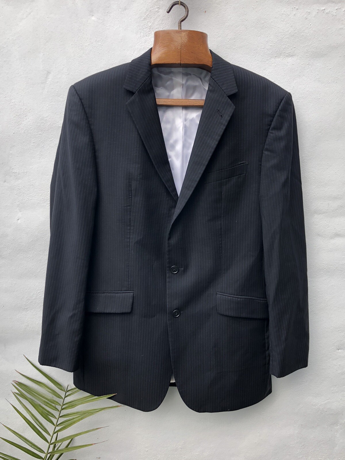 Baumler Evolution Wool Blazer Jacket Men's 42L Bl… - image 1