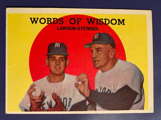 1959 Topps Words Of Wisdom 383 Baseball Card For Sale Online Ebay