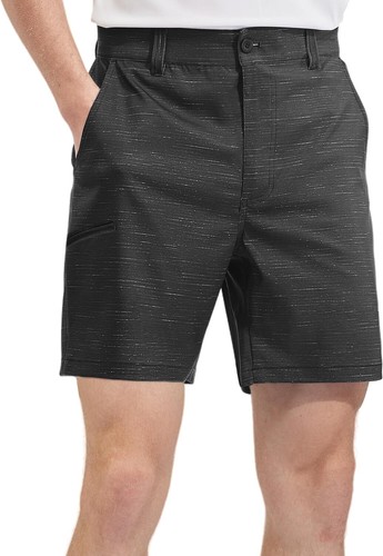 Pantalones Cortos de Golf para Hombre Calce Relajado Elastizados Ligeros Secado Rápido Chinos Informales Pantalones Cortos - Imagen 28 de 69