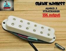 G.M.Alnico 5 StratBucker Single Coil sized Humbucker adjustable pole peices 15K