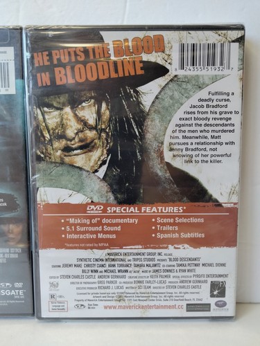 Horror Movie 3 DVD Lot Land of the Dead American Haunting Blood Descendant New - Foto 8 di 8