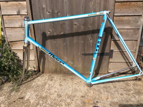 Francesco Moser frame +forks, Columbus tubi 58cm, Campagnolo Rec hs/bb, gorgeous - Picture 6 of 11
