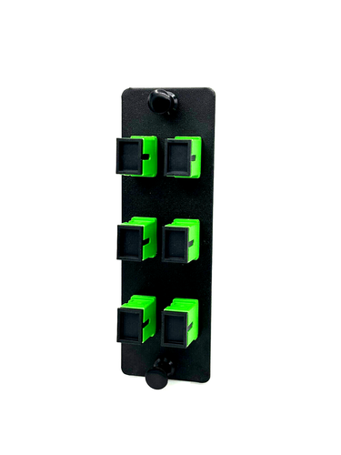 Panduit FAP3WAGDSCZ Compatible 6 Port SC SM APC OS1 / OS2 Adapter plate - Afbeelding 2 van 2