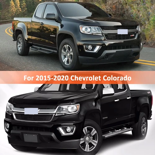 For Chevrolet Colorado Black 2015-2020 Front Bumper Upper Grille W/Chrome Trim - Picture 13 of 20