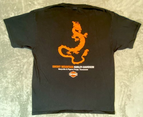 Smoky Mountain, TN Harley-Davidson | Tail O’ The Dragon T-Shirt | Size XL RARE - Picture 9 of 10
