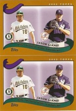 2002 TOPPS TRADED WHO WOULD HAVE THOUGHT JASON GIAMBI ATHLETICS NEW YORK YANKEES