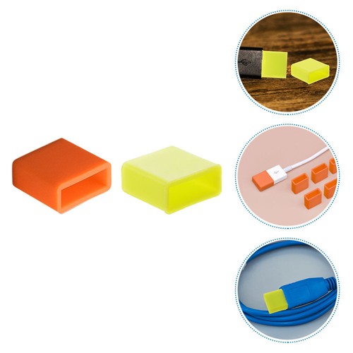 40 Pcs USB Dust Plug Covers for Charging Cables Stopper Cap Silicone Caps - Photo 7 sur 12