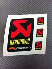Akrapovic Auspuff Aufkleber Hitzebeständig für Endkappen 60mm