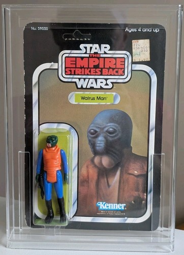 Vintage Kenner Star Wars 1980 31-back Walrus Man Alien ESB Empire Acryl Case