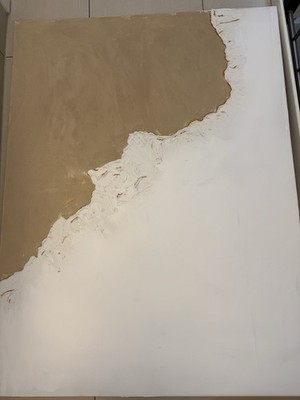 Modern Luxury Wall Art   Handgefertigtes Einzelstück   Beige & Gold Akzente