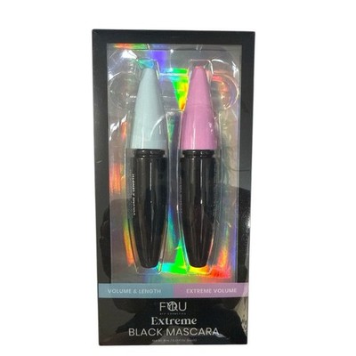 Black Mascara 2 Pack Volumizing & Lengthening  Makeup Set NEW