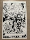 Nova #3 Splash Original Comic Art By Joe Bennett Erik Larsen Savage Dragon Cameo
