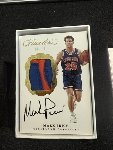 MARK PRICE Game Jersey AUTO PANINI FLAWLESS LEGENDARY SCRIPTS AUTOGRAPHS 06/10