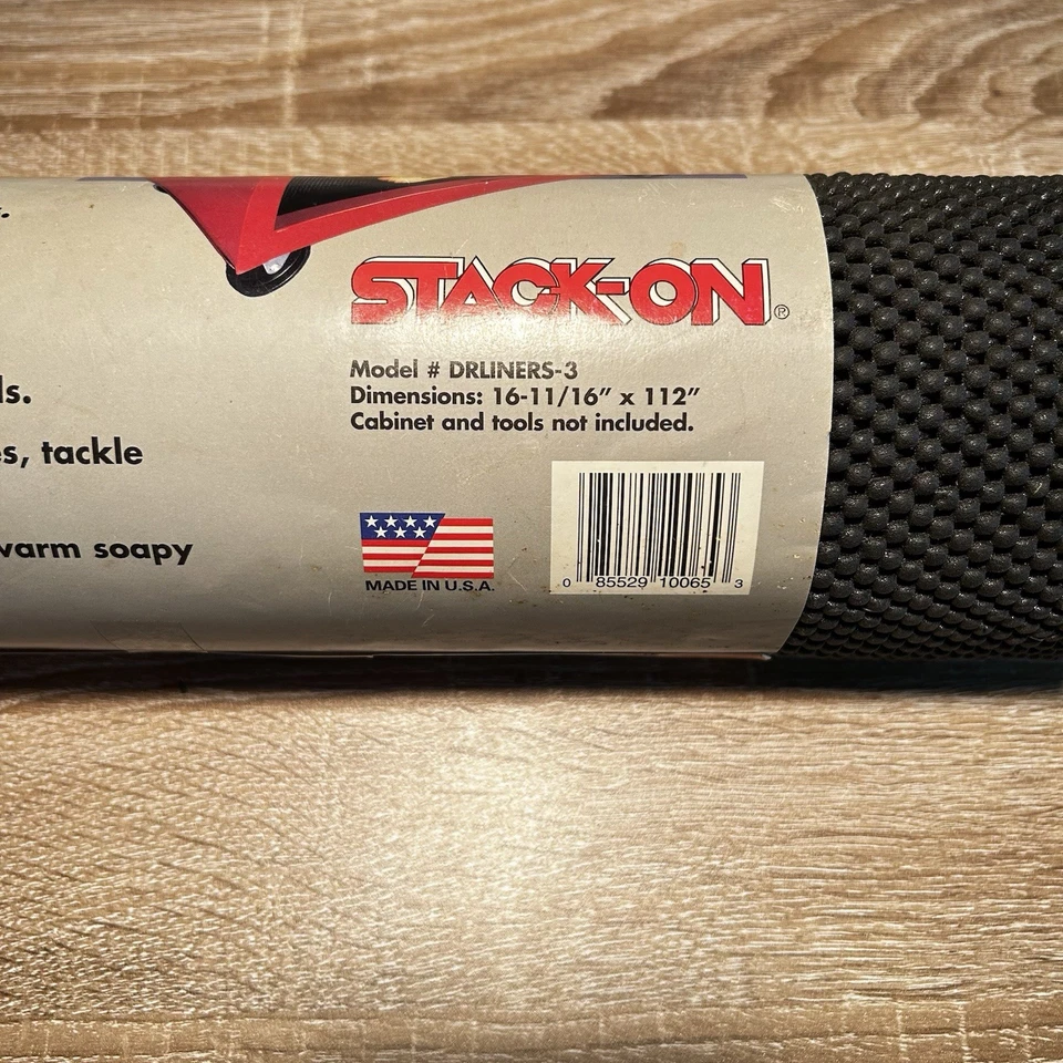 16 11/16 x 112 in Tool Box Liner  Black Non-Slip Shelf Liner, No Adhesive - Image 2 of 2