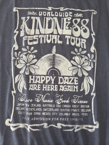 Maurices Gr. S Vintage Style Grafik T-Shirt Worldwide Kindness Festival Your - Bild 3 von 5