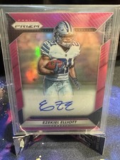 2016 Panini Prizm - Rookie Autograph Ezekiel Elliott #RA-EZE Pink Prizm (AU, RC)