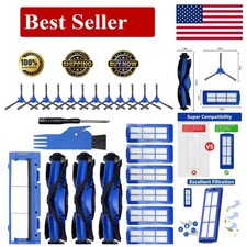 Complete 24-Piece Replacement Set for Eufy Robotic Vacuums   Filters  Brushes