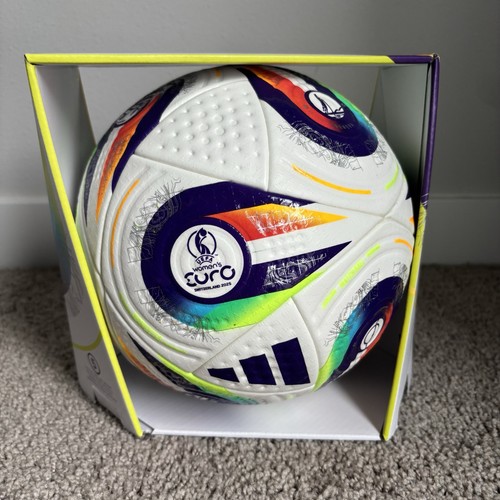 Balón de fútbol Adidas para mujer Euro 25 Pro Match talla 5 JH1261 nuevo auténtico