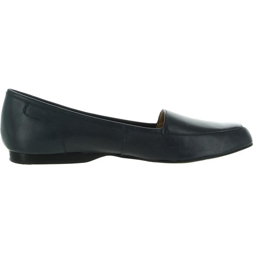 Array Womens Freedom  Navy Leather Loafers Shoes 7 Super Slim (SS) BHFO 2271 - Picture 2 of 3
