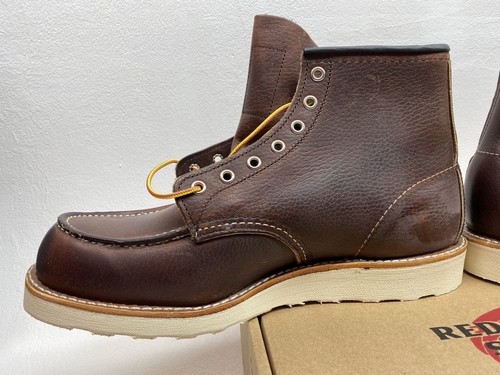 Red Wing Moc Toe Boots (UK 10) Briar Oil Slick 8138 Heritage Leather 6" Stiefel USA - Bild 5 von 14